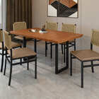 Conjunto Gourmet Ripada 6 Cadeiras 1,60x0,90 Itália Paonanda