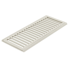 Conjunto Grelha e Porta Grelha para Veículos leves com Média Vazão de Alumínio 20x50cm Bege LG Mais