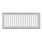 Conjunto Grelha e Porta Grelha para Veículos leves com Média Vazão de Alumínio Escovado 20x50cm Cinza LG Mais