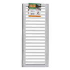 Conjunto Grelha e Porta Grelha para Veículos leves com Média Vazão de Alumínio Escovado 20x50cm Cinza LG Mais