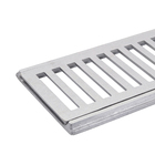 Conjunto Grelha e Porta Grelha Alumínio Escovado 15x50cm Lg Mais