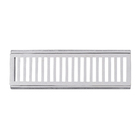 Conjunto Grelha e Porta Grelha Alumínio Escovado 15x50cm Lg Mais