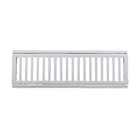 Conjunto Grelha e Porta Grelha Alumínio Polido 15x50cm Lg Mais