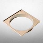 Conjunto Grelha E Porta Grelha Quadrado10x10 Cm Bege