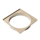 Conjunto Grelha E Porta Grelha Quadrado10x10 Cm Bege