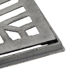 Conjunto Grelha Côncavo Ferro Fundido 20x20cm Abrazilian