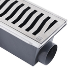 Conjunto Grelha Aluminio/Caixa Coletora Polido 96cmx14cm Costa Navarro