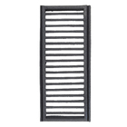 Conjunto Grelha e Porta Grelha Reto para Pedestres com Alta Vazão de Ferro 20x50cm Cinza ABrazilian