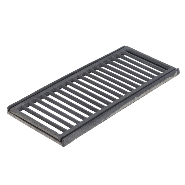 Conjunto Grelha e Porta Grelha Reto para Pedestres com Alta Vazão de Ferro 20x50cm Cinza ABrazilian