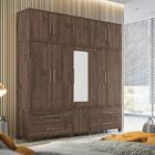 Conjunto Guarda Roupa 11 Portas E Cabeceira Casal Vancouver É