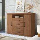 Conjunto Guarda Roupa 11 Portas E Cômoda Vancouver Jatobá