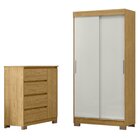 Conjunto Guarda-roupa 2 Portas De Correr E 2 Gavetas Antares