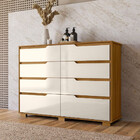 Conjunto Guarda-roupa 3 Peças 6 Portas 12 Gavetas Moval