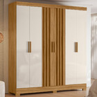 Conjunto Guarda-roupa 3 Peças 6 Portas 12 Gavetas Moval