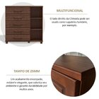 Conjunto Guarda Roupa 4 Portas + Cômoda 5 Gavetas 100% Madeir