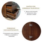 Conjunto Guarda Roupa 4 Portas + Cômoda 5 Gavetas 100% Madeir