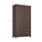 Conjunto Guarda Roupa 4 Portas E Sapateira Noth Cafe Touch