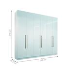 Conjunto Guarda Roupa 6 Portas E Cômoda Seattle Branco