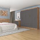 Conjunto Guarda Roupa 8 Portas E Cabeceira Casal Colorado Ata