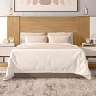 Conjunto Guarda Roupa  E Cabeceira Com Espelho Namibe Buriti