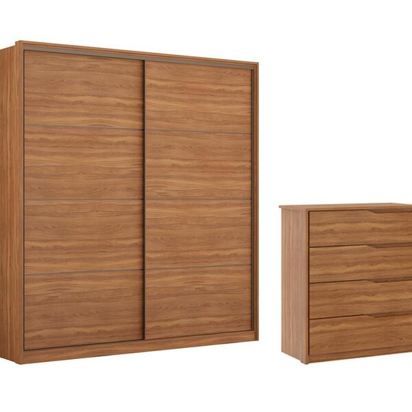 Conjunto Guarda Roupa Belga E Comoda Atria Amendola Demartez