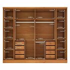 Conjunto Guarda Roupa Casal 6 Portas 8 Gavetas Puxador Mdf Co