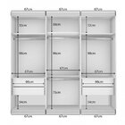 Conjunto Guarda Roupa Casal Premium 205,9cm 3 Portas  E Cômod