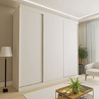 Conjunto Guarda Roupa Casal Premium 205,9cm 3 Portas  E Cômod