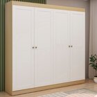 Conjunto Guarda-roupa Com Cômoda Savana/branco