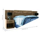 Conjunto Guarda Roupa Com Espelho E Cabeceira Alan Atacama