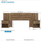 Conjunto Guarda Roupa Com Espelho E Cabeceira Casal Cambridge