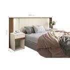 Conjunto Guarda Roupa Com Espelho E Cabeceira Mari Jatobá Are