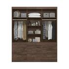 Conjunto Guarda Roupa Com Espelho E Cômoda Chef Ébano