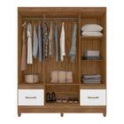 Conjunto Guarda Roupa Com Espelho E Cômoda Gokyo Naturale Bra