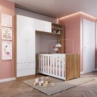 Conjunto Guarda Roupa E Berço Com Colchão Certificado Inmetro