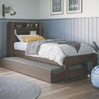 Conjunto Guarda Roupa E Bicama Solteiro Bangalore Ébano