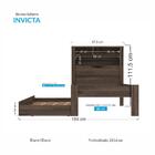 Conjunto Guarda Roupa E Bicama Solteiro Bangalore Ébano