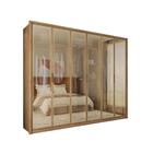 Conjunto Guarda Roupa E Cabeceira Afrodite Buriti Off White