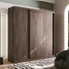 Conjunto Guarda Roupa E Cabeceira Amarillo Ébano