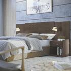 Conjunto Guarda Roupa E Cabeceira Casal Cambridge Ébano