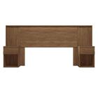 Conjunto Guarda Roupa E Cabeceira Cayla Jatobá