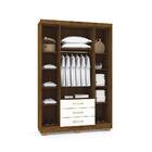 Conjunto Guarda Roupa E Cabeceira Max Imbuia Champanhe