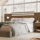 Conjunto Guarda Roupa E Cabeceira Phuket Castanho Wood