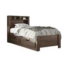 Conjunto Guarda Roupa E Cama Com Gavetas Moon Ébano