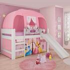 Conjunto Guarda Roupa E Cama Infantill Hamburgo Rosa Claro