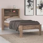 Conjunto Guarda Roupa E Cama Solteiro Beaumont Atacama Grafite