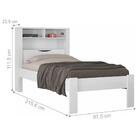 Conjunto Guarda Roupa E Cama Solteiro Beaumont Branco