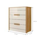 Conjunto Guarda Roupa E Comoda Assuncion Freijo Off White