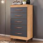 Conjunto Guarda Roupa E Cômoda Barcelos Freijó Titanium