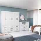 Conjunto Guarda Roupa E Cômoda Casal Ankara Branco